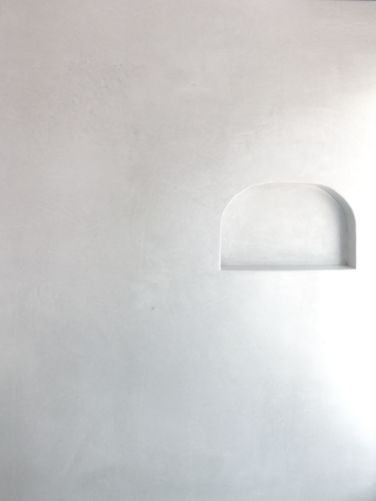 blank niche wall bathroom