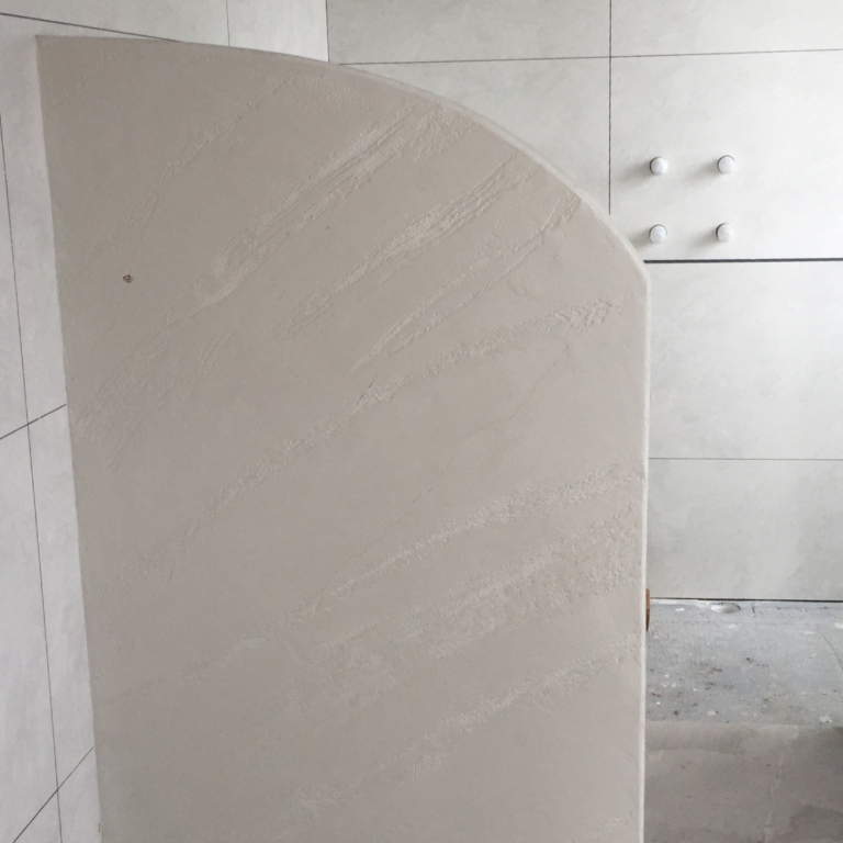 split stone bathroom venetian plaster sunshine coast
