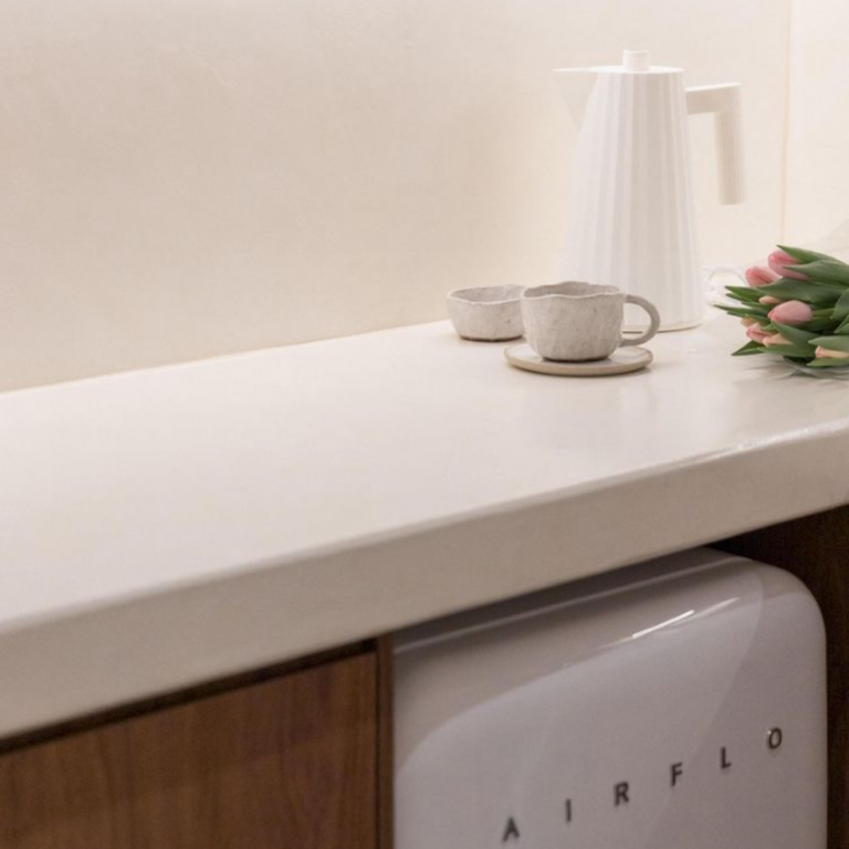 venetian plaster splash back